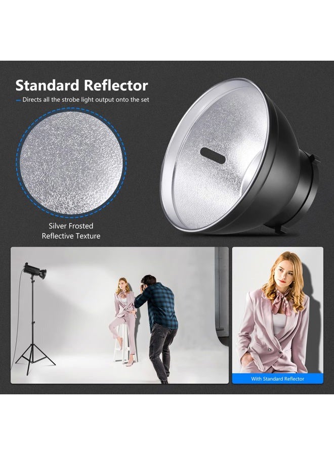 Neewer 7''/18cm Standard Reflector Diffuser Lamp Shade Dish for Bowens Mount Studio Flash Video Light Like Neewer CB60, CB100, CB150, Vision 4, Vision 5, ML300, S101-300W/300W PRO/400W/400W PRO - Image 3