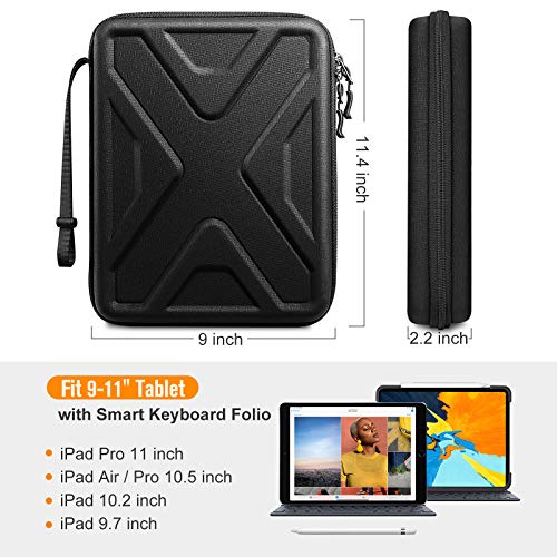 SITHON 11 Inch Portfolio Sleeve Case for iPad (A16) 11th 2025 & Air M3/M2 (2025/2024), 2025 11 Inch iPad Pro M5/M4, 10.9"/10.2" iPad, Shock Absorption Tablet Carrying Organizer with Accessory Pocket - Image 2