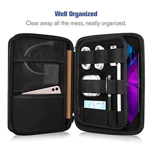 SITHON 11 Inch Portfolio Sleeve Case for iPad (A16) 11th 2025 & Air M3/M2 (2025/2024), 2025 11 Inch iPad Pro M5/M4, 10.9"/10.2" iPad, Shock Absorption Tablet Carrying Organizer with Accessory Pocket - Image 3