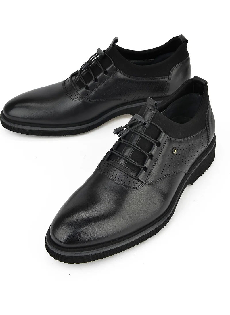 Ziya , Men's Leather Shoes 131299Z3435 Black