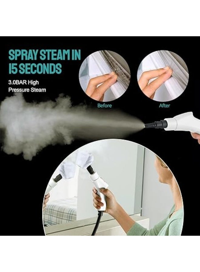 2500w High Pressure Steam Cleaner – Portable Steam Cleaning Machine for Kitchen, Bathroom, Sofa & Car – 6 Heating Speed Levels - Image 4