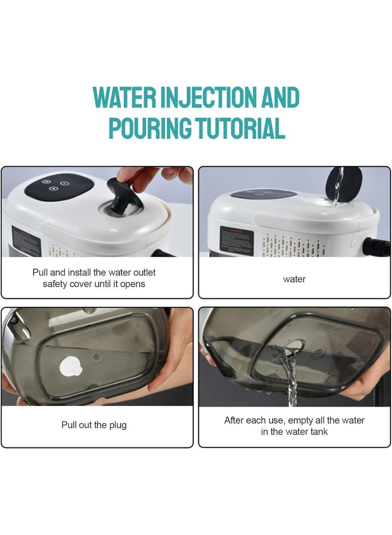 2500w High Pressure Steam Cleaner – Portable Steam Cleaning Machine for Kitchen, Bathroom, Sofa & Car – 6 Heating Speed Levels - Image 2