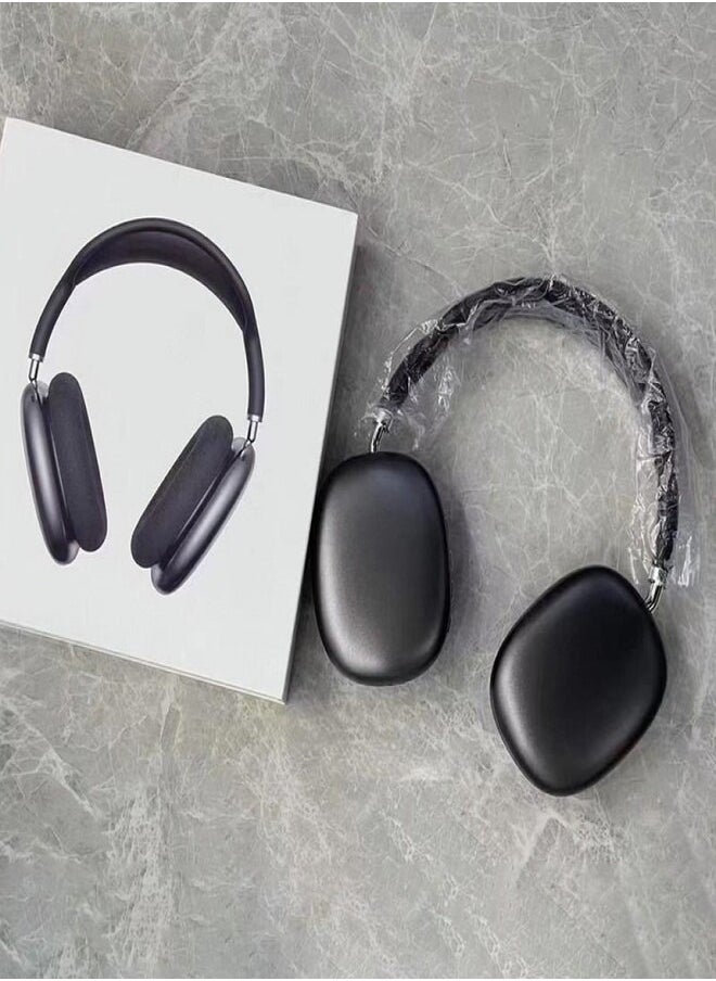 BSNL - Air Max P9 Bluetooth Wireless Headset Over-Ear Headphone With Mic Black/Silver - Image 1