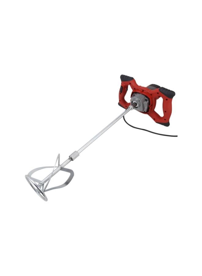 Electric Cement Mixer, 1500W 6-speed Mortar Mixer Handheld Concrete Mixer for Stirring Mortar Paint Cement Grout, AC 110V