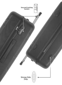 PARAJOHN 3-Piece Hard Side ABS Spinner Luggage Trolley Set 20/24/28 Inch Dark Grey  - Image 3