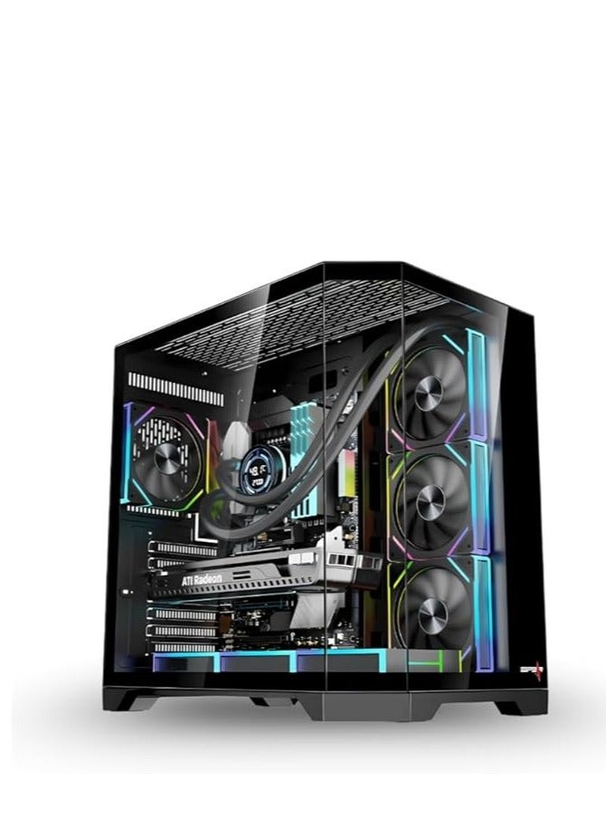 PC'GEN PC'GEN Gaming PC, Intel Core i7-14700F, 32GB 2X8 DDR5 RAM, 1TB M.2 SSD, 360mm ARGB Liquid Cooling, 700W * 8, Dost60 Plus Desk, Gigabyte B760 Motherboard (NO GPU) (White)  - Image 2