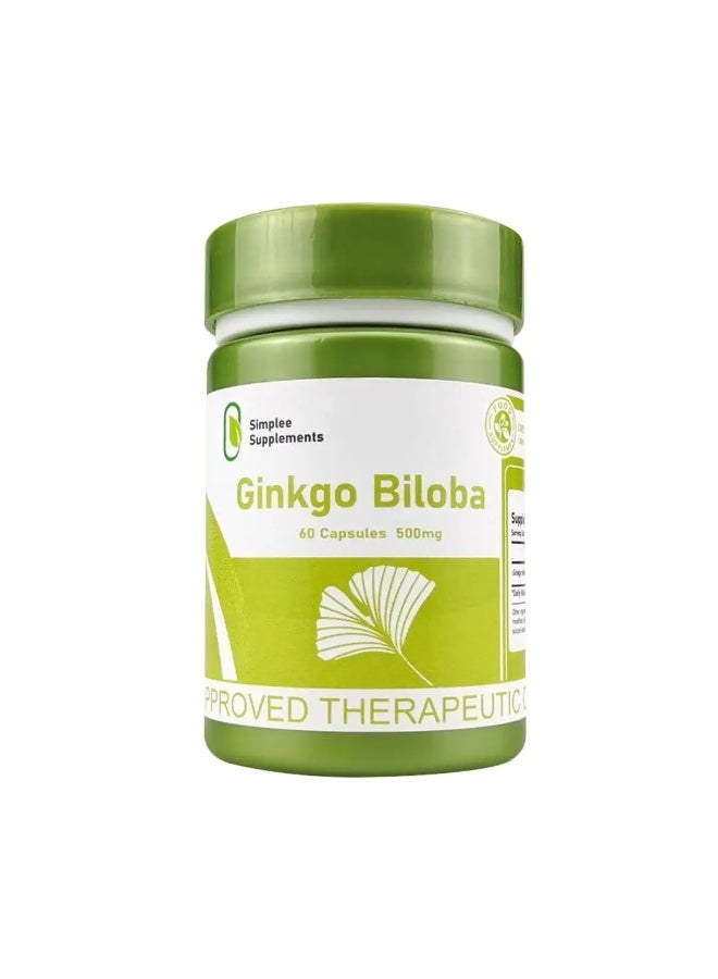 Simplee Supplement Ginkgo Biloba 60 Capsules 500mg