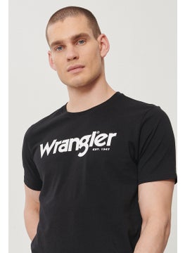 Wrangler Men's Black Regular Fit Crew Neck T-Shirt  - Image 1