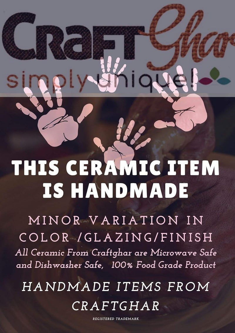 CRAFTGHAR طقم أطباق تقديم كرافتغار آمن للاستخدام في الميكروويف وفرن الطهي أطباق خلط آمنة للاستخدام في الميكروويف لأدوات المطبخ أطباق خلط لعجينة الكعك هدايا مصنوعة يدويًا مزينة يدويًا باللون الأزرق 1000 750 500 مل - Image 4