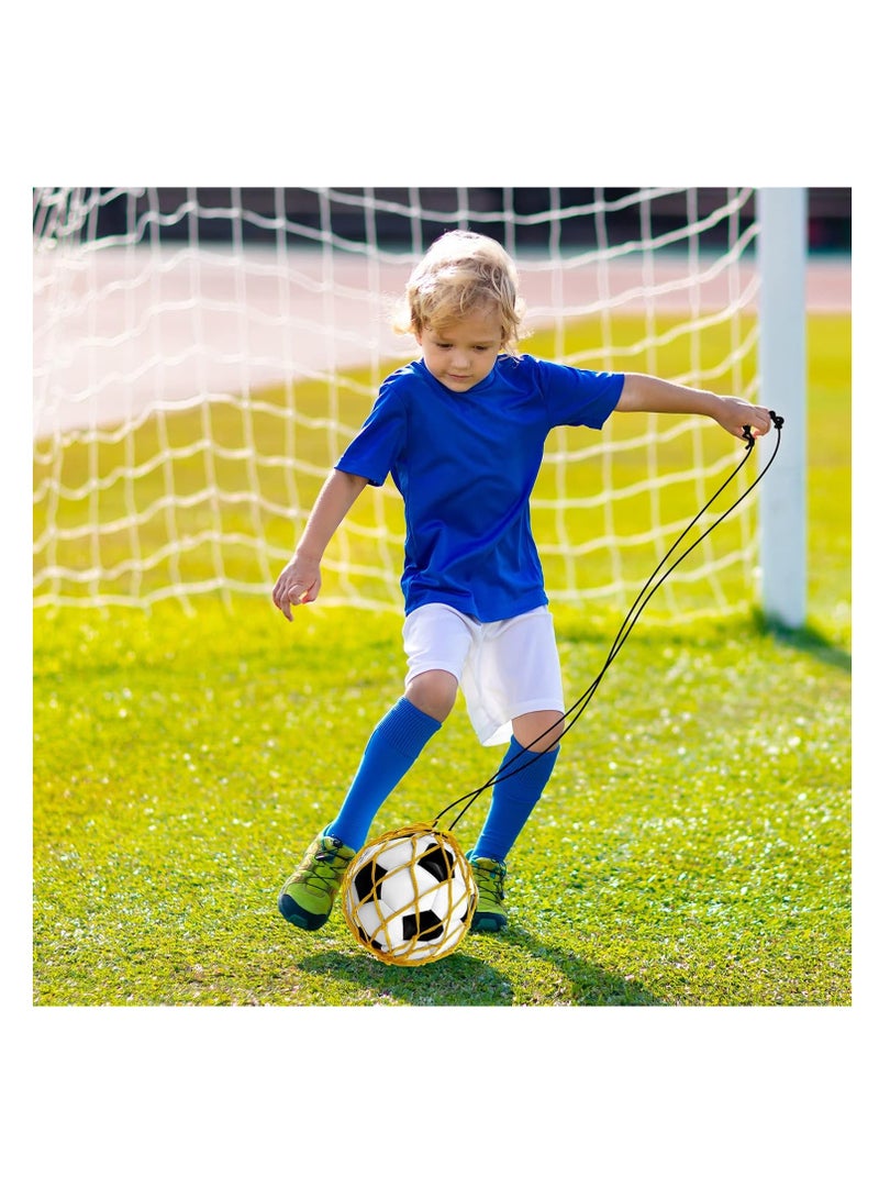 4 Pcs Kids Soccer Ball Trainer Soccer Juggle Kick Trainer Solo Handle Throw Adjustable Locked Net Bungee Elastic Soccer Ball Net Kicker for Youth Adults Training Equipment, 4 Color Size 3 4 5 - Image 5