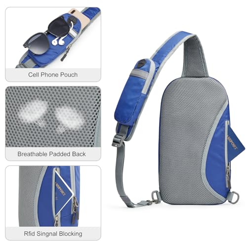 G4Free Sling Bag RFID Blocking Lightweight Crossbody Backpack Chest Shoulder Bag for Travel Sports Running - Image 3
