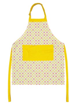 Allover Print Adjustable Kitchen Apron, Off White/Yellow Combo - pzsku/Z0302F3002B5EC5C0DEC8Z/45/_/1726151120/34ff8fd9-e4bf-46e8-89c4-cd0bd918c6aa