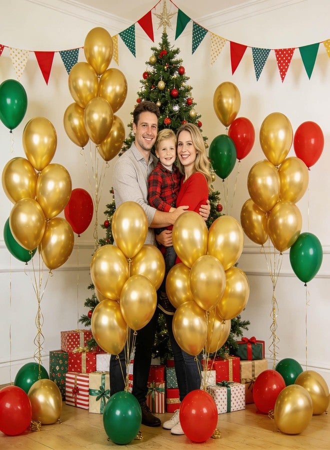KUULBELA 110pcs Metallic Gold Balloons, Metallic Gold Latex Balloons 12 inch, Gold Balloon for Birthday Party Baby Shower Wedding(with 2 Ribbons). - Image 5
