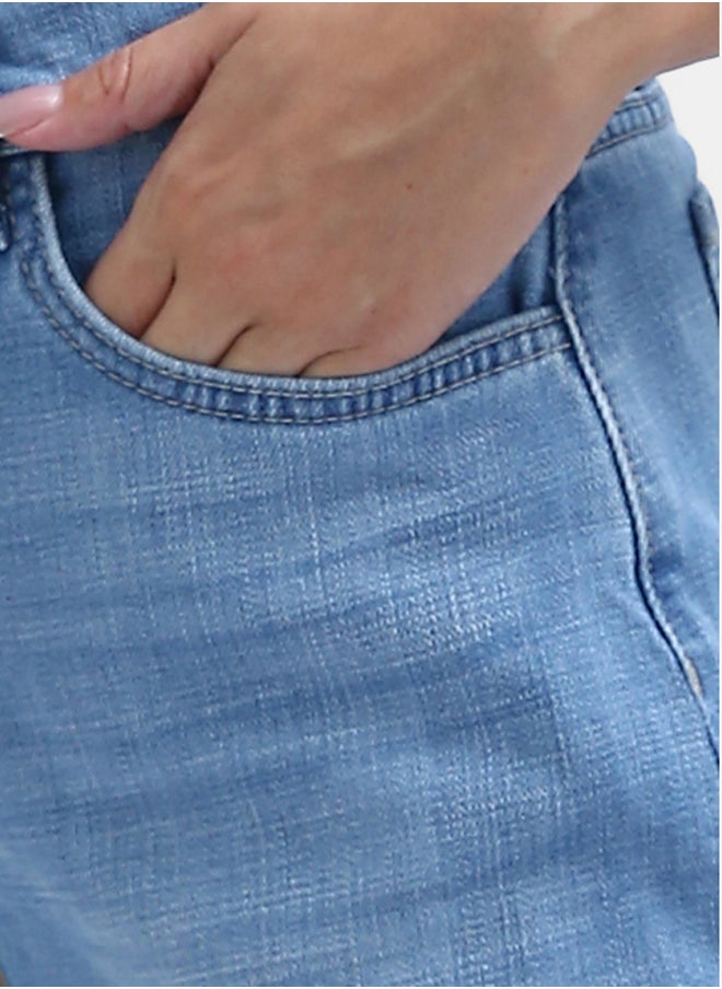 RAVIN Solid Wide-Leg Light Jeans Blue Jeans  - Image 2