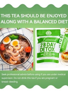 Wins Town 28-Day Organic Weight Loss Tea: Promotes Fat Digestion and Absorption, Aids Bowel Movement, Supports Stomach Health, Helps Digestion, Reduces Accumulation of Abdominal Fat  - Image 4