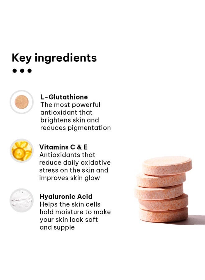 HK Vitals Marine Collagen Supplement Orange, 100g & Glutathione Effervescent - Image 2