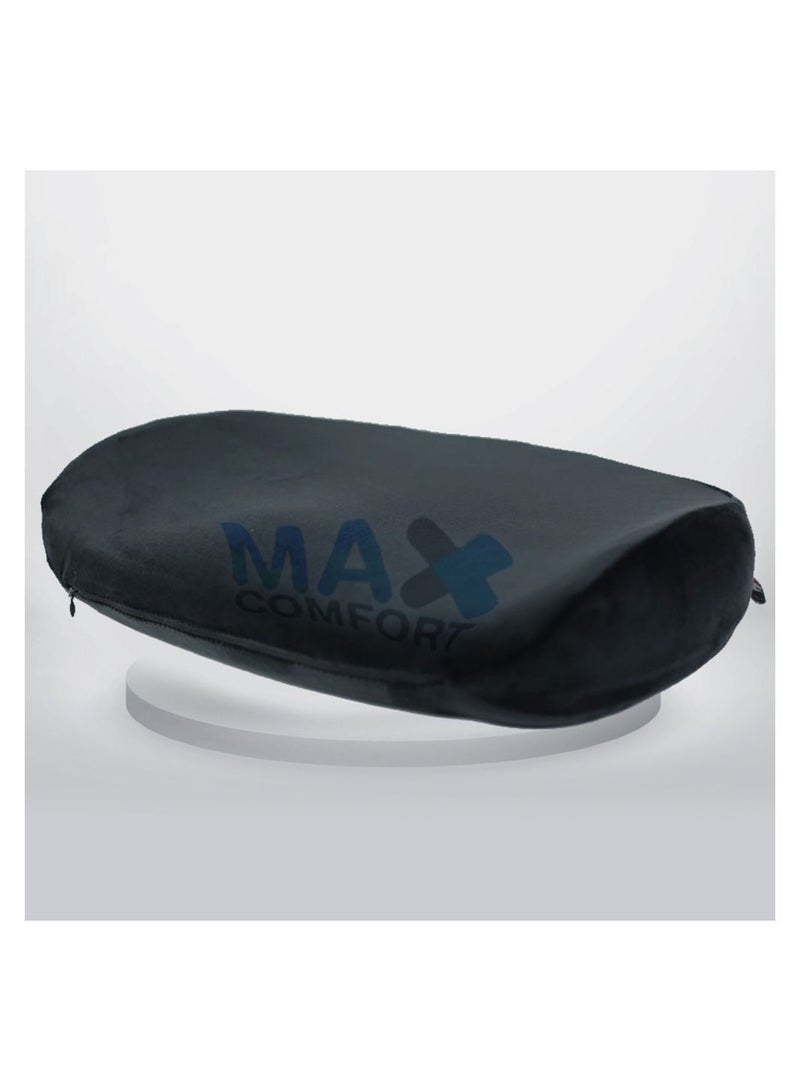 Max Comfort Comfort Memory Foam Medical Seat Cushion for Office Car Home Chair - Black - Image 1