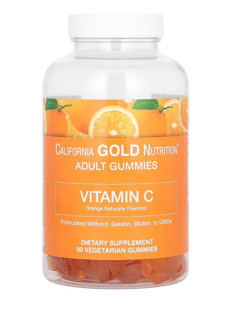 California - Vitamin C, Natural Orange Flavor, Gluten-free, 90 Gums - Image 1