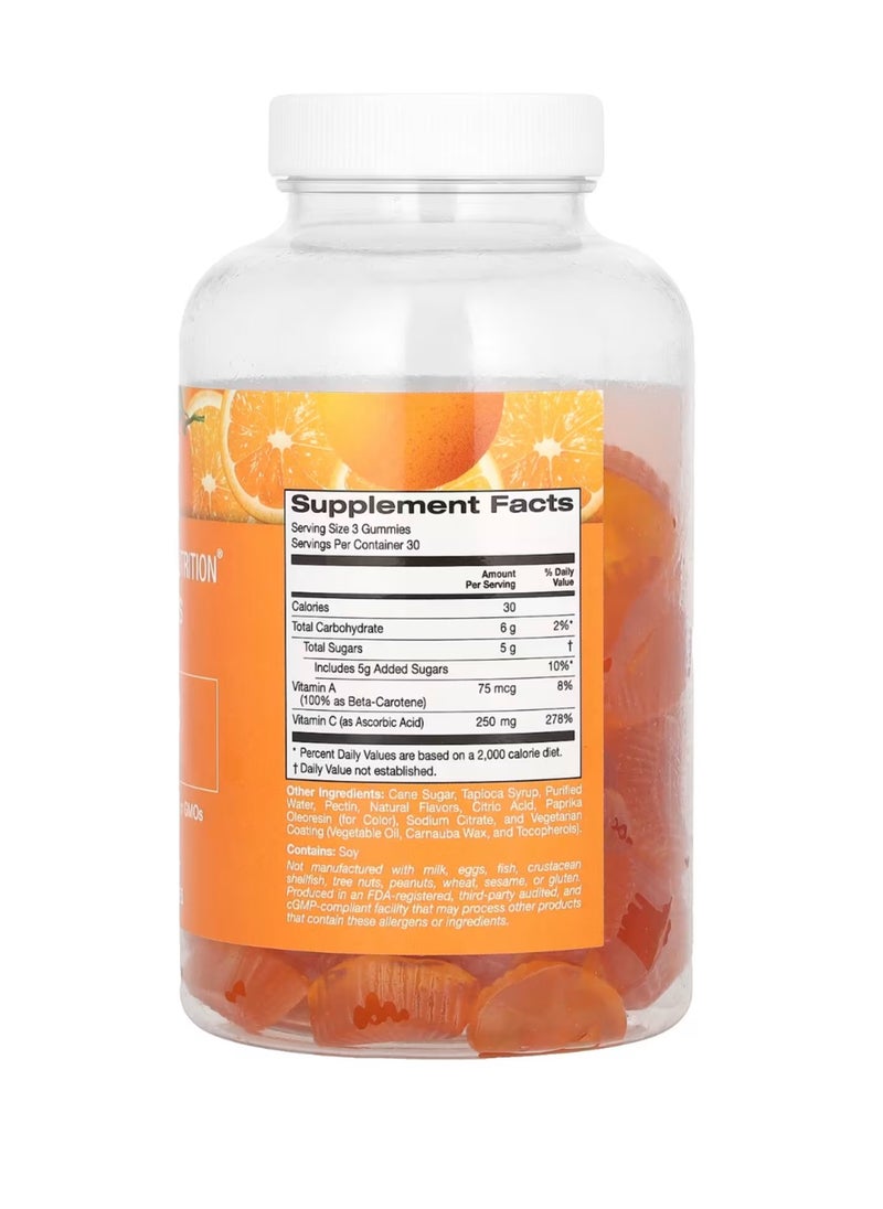 California - Vitamin C, Natural Orange Flavor, Gluten-free, 90 Gums - Image 1