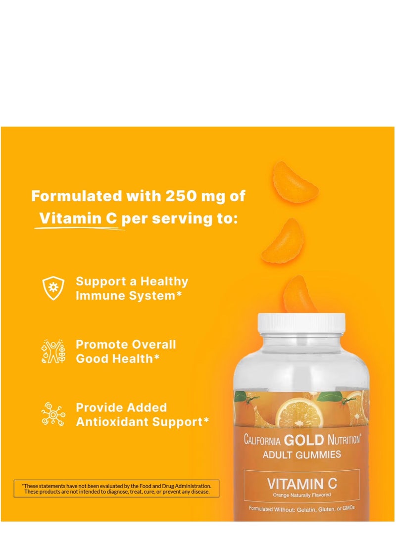 California - Vitamin C, Natural Orange Flavor, Gluten-free, 90 Gums - Image 1