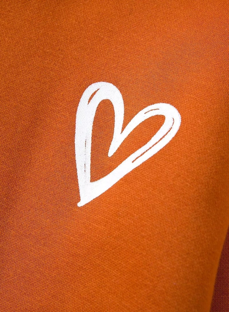Baby Heart Print Thermal Lined Hoodie - Image 4