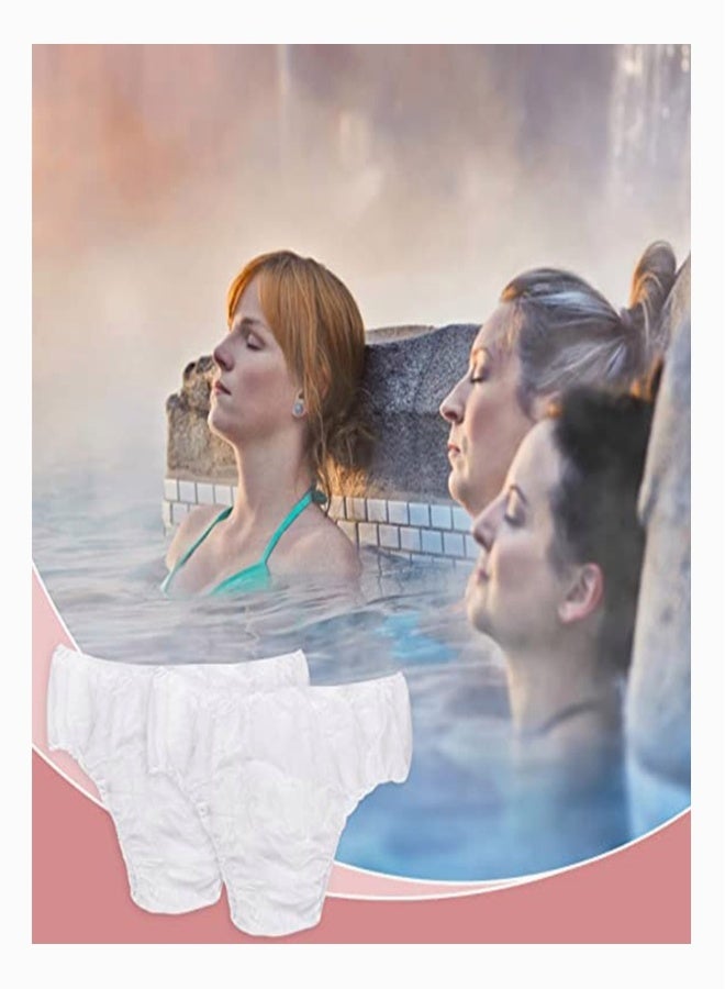 Generic Disposable Underwear for Women, 7Pcs Women’s Non-woven Briefs Handy Paper Panties One Time Use Undergarment for Travel Hotel Spa Massage Tanning Sauna, 7 Individual Packs Universal Size (XL) - Image 5