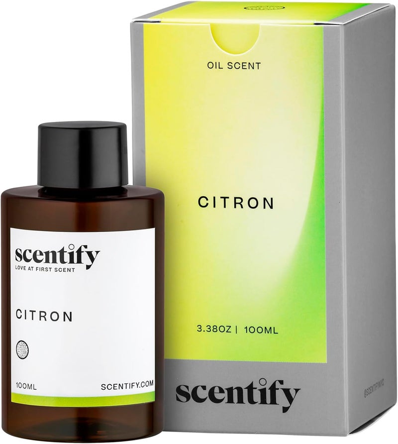 Scentify سنتيفي سترون عطر زيت عطري لإعادة تعبئة البخاخات الزيتية - نغمات الليمون والياسمين والمسك والخشب - عطر بخاخ عطري فاخر ومريح 100 مل، 3.38 أونصة - Image 1
