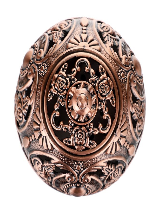 JUXYES Vintage Incense Burner Holder with Removable Ash Catchers, Metal Censer Antique Cone Coil Incense Burner Holder Zinc Alloy Spiritual Aromatherapy Yoga Meditation Gifts Retro Home Decoration - Image 4