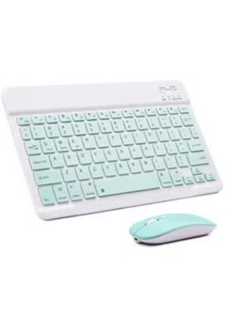 Dreamzon Wireless Bluetooth Three System Universal Mobile phone and Tablet Keyboard with Mouse Set - English Green
