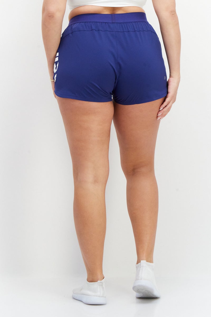 asics شورتات تدريب رياضية للنساء، زرقاء - Image 4