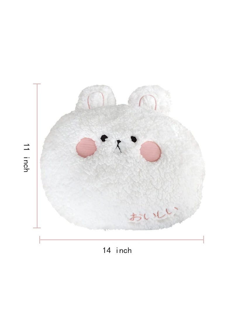 SOLARAE Bunny Plush Pillow, Large Rabbit Stuffed Animal (14 * 11 inch), Adorable Bunny Plush Toy Big Hugging Pillow, Home Cushion Decoration Birthday Travel Gift for Kids Adults Girls Boys - Image 4