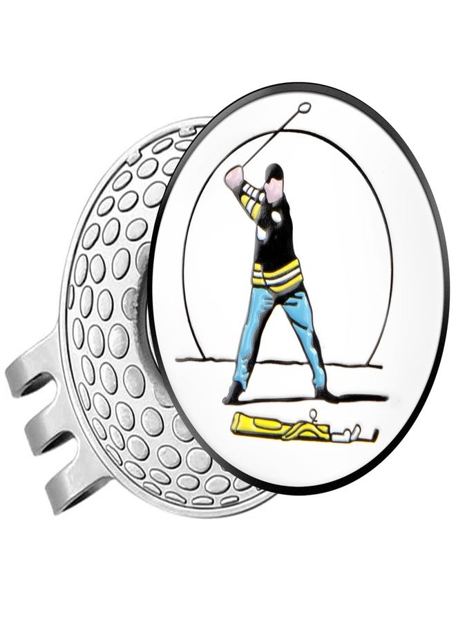 barudan golf علامة كرة غولف مرحة مع مشبك قبعة مغناطيسي، إكسسوارات غولف بنمط فكاهي للاعبي الغولف الرجال. - Image 1