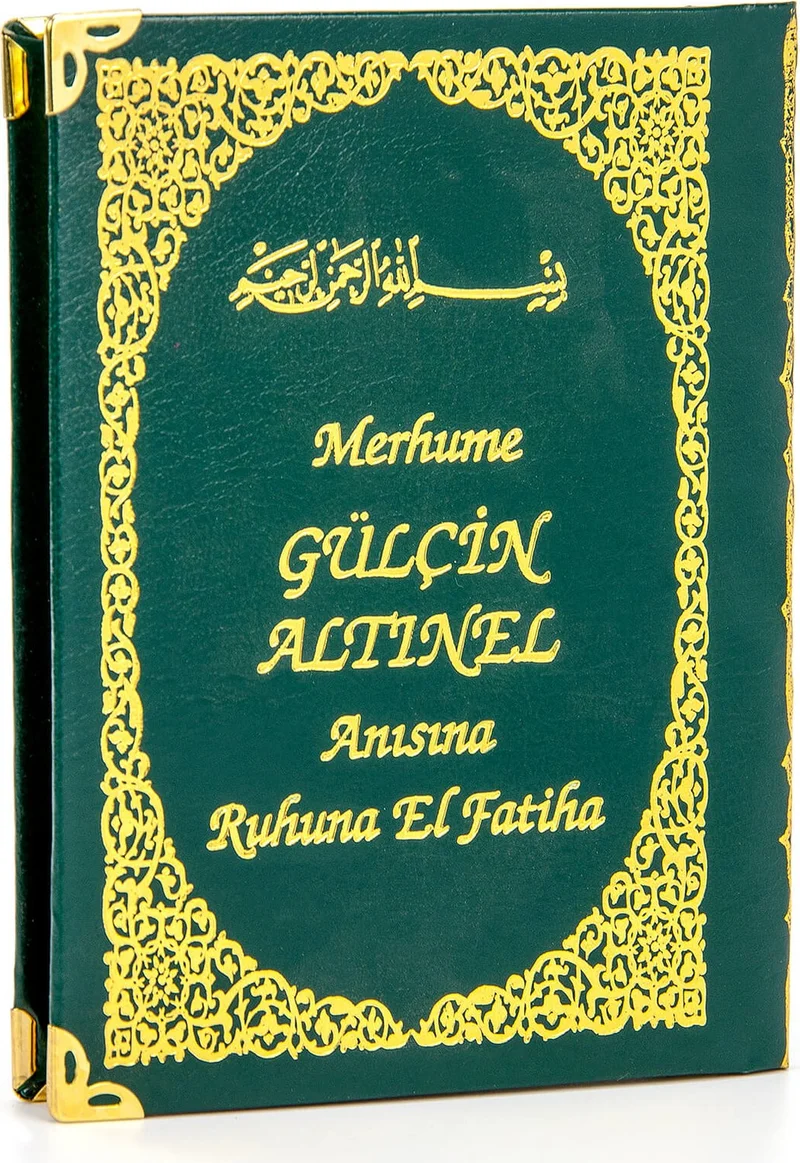 ايهفان اونلاين 50 Pieces - Name Printed Hardcover Yasin Book - Bag Size - 128 Pages - With Prayer Beads - Transparent Box - Green Color - Religious Gift Set
