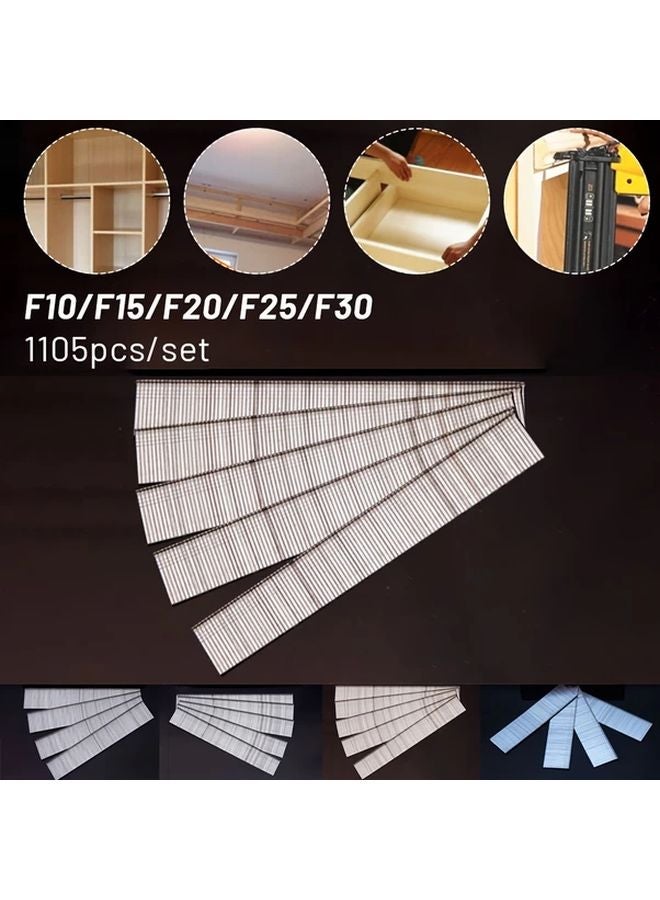 F10 Straight Brad Nails 1105 Pcs For DIY Home Gardening Woodworking - Image 2