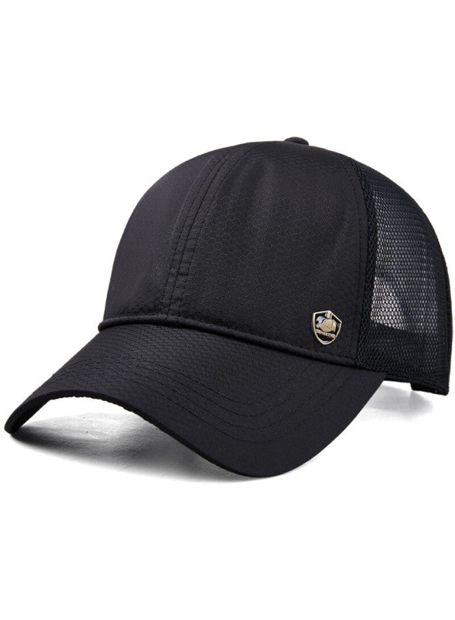 Denssyne Men's Summer Breathable Thin Baseball Cap, Outdoor Quick-dry Running Sun Protection Visor Hat, Sun Hat Mesh Cap