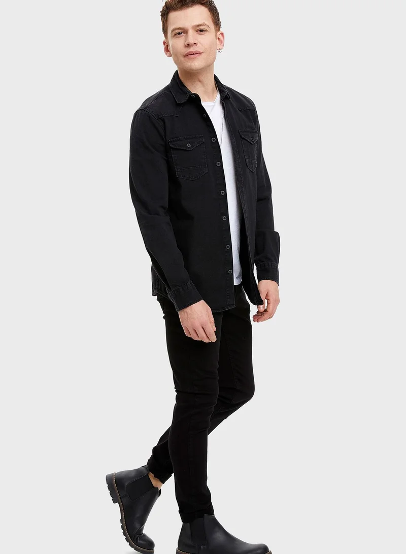 DeFacto Relaxed Denim Shirt