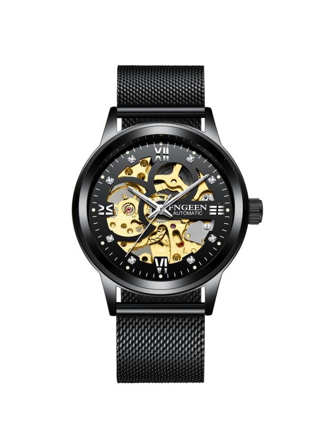 NIBEMINENT Fenzun Mechanical Watch Men's Black King Kong Brand Waterproof Korean Business Gift Tourbillon Hollow 