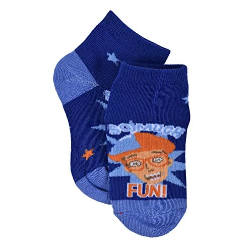 Blippi جوارب بليبي القصيرة للأولاد، زرقاء، 2-4T أمريكي - Image 3