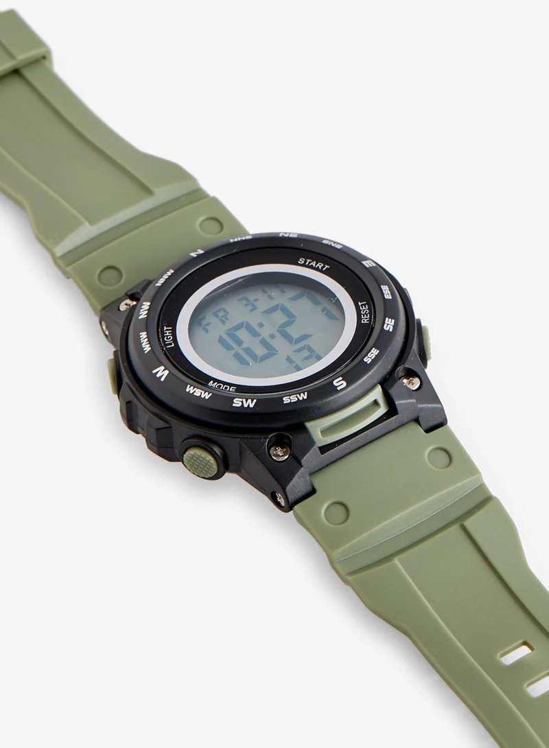 Redtag Boys Green Functional Digital Watch