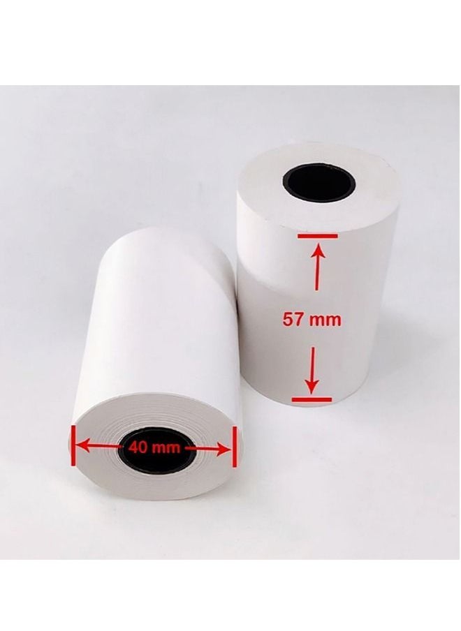Generic Cash Register Paper 57*40 mm Printed thermal POS Paper Receipt Paper 10 Rolls  - Image 2