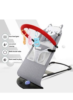 ARNOTEC Baby Rocking Chair for Newborn to Toddler (0-2 Years), Foldable Bouncer Seat with Toy Bar, 3-Point Safety Harness, Breathable Mesh Fabric, Portable Infant Lounger for Soothing & Play  - Image 3