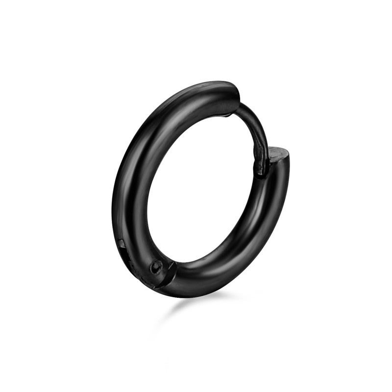 Generic Cross-border earrings female titanium steel simple ear buckle ear ring electroplating clothing accessories earrings earrings manufacturers wholesale  - Image 3