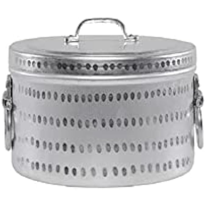 وعاء طهي أو قدر بخاري مندي برياني من الألومنيوم النقي من آيدا، فضي، 34 سم - Image 1