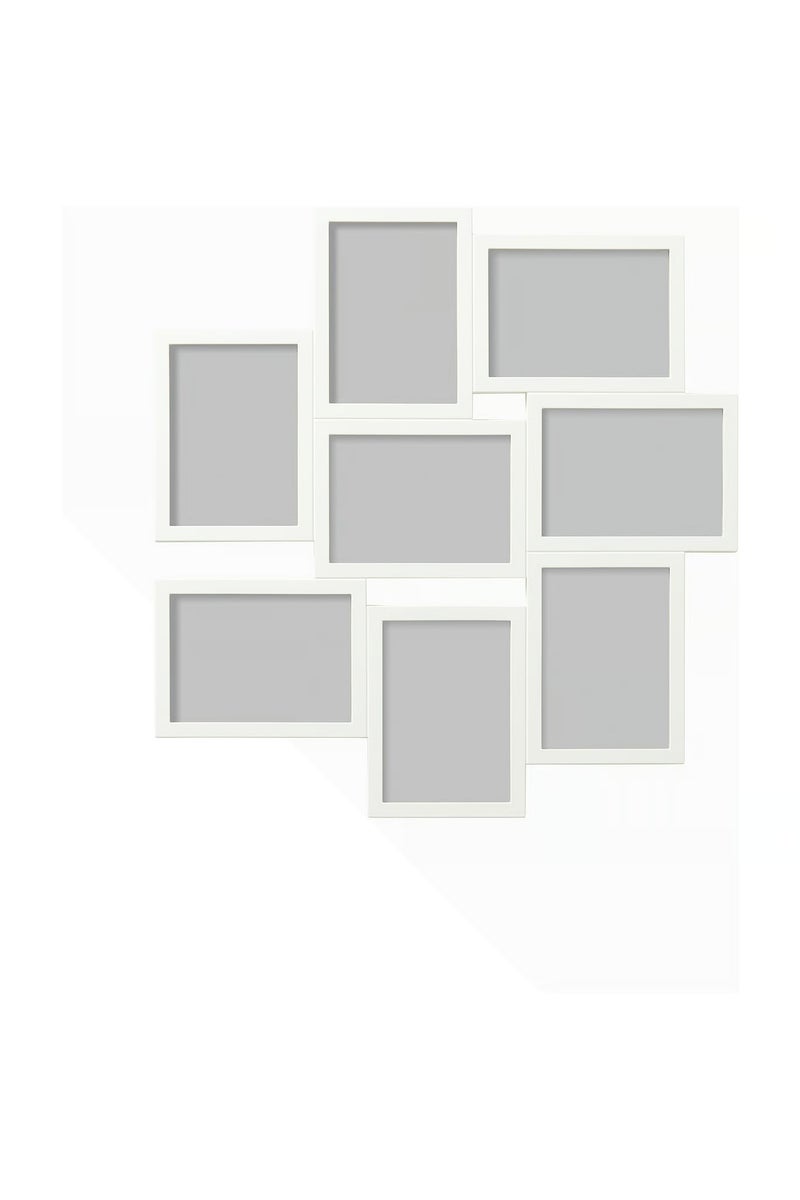 بيتِّيك إطار صور كولاج أبيض لثماني صور – للتعليق على الجدار، 13×18 سم - Image 1