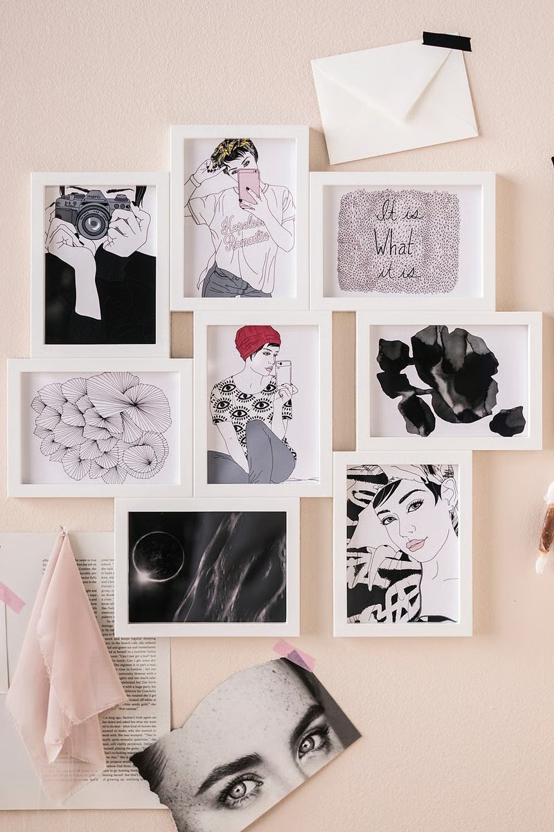 بيتِّيك إطار صور كولاج أبيض لثماني صور – للتعليق على الجدار، 13×18 سم - Image 3