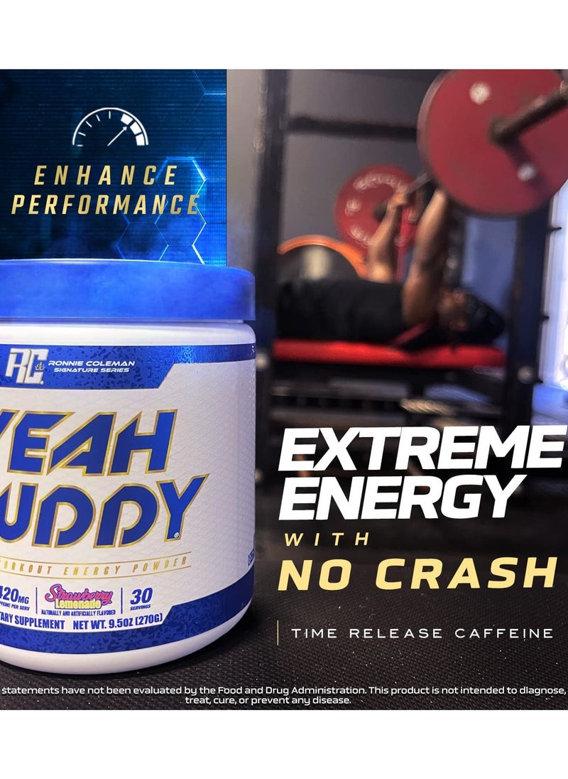RONNIE COLEMAN RC Yeah Buddy Pre-Workout Green Apple 30 Servings 270 gm  - Image 3