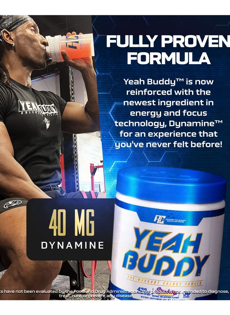 RONNIE COLEMAN RC Yeah Buddy Pre-Workout Green Apple 30 Servings 270 gm  - Image 4