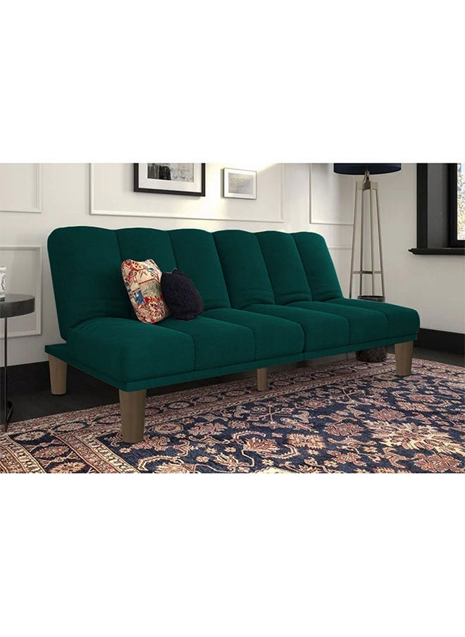 House One Soso | 3-Seater Sofa Upholstered In Velvet 180x84x94 cm - Dark Green - Image 1