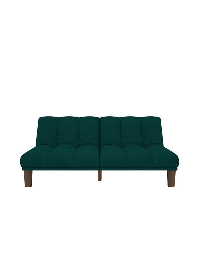 House One Soso | 3-Seater Sofa Upholstered In Velvet 180x84x94 cm - Dark Green - Image 3