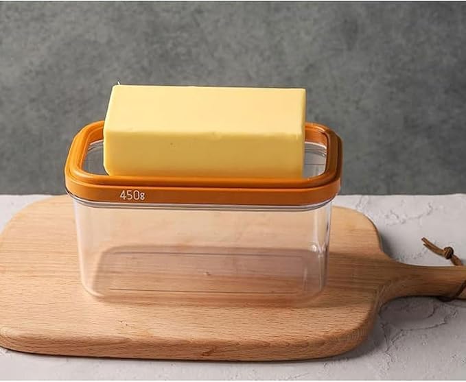 GNOLY GNOLY Butter Dish Butter Keeper with Cutter Slicer Airtight Rectangular Food Storage Container Covered Butter Dish with Lid - Image 5